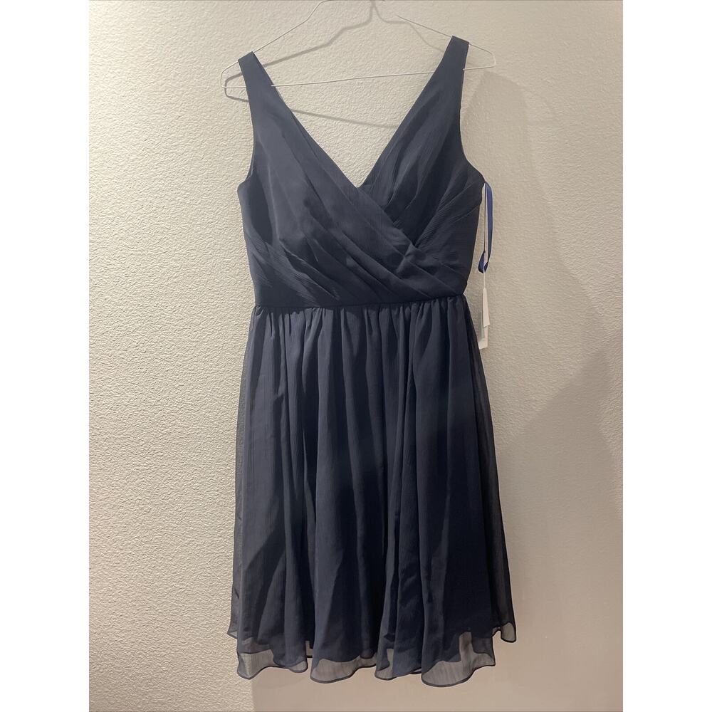 kennedy blue, navy short formal dress, size 12, NWT